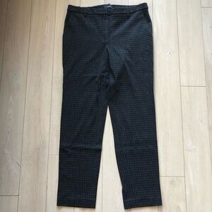 Theory Houndstooth Pants in Black & Grey Size 10 Made in USA